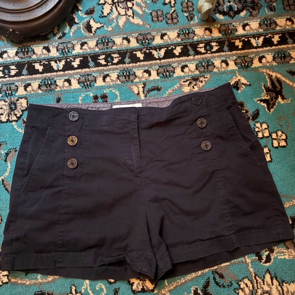 Nautica Women's Navy High Waist Shorts